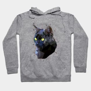 Black Cat (Low Poly) Hoodie